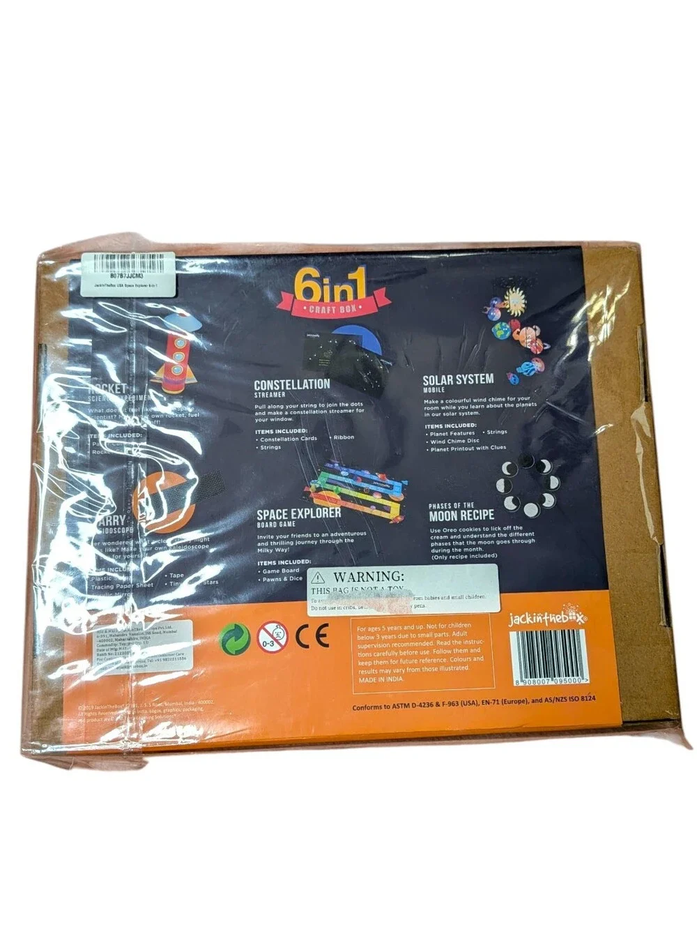 Space Explorer CRAFT KIT - Jack in The Box 6-in-1 New‎ Sealed Game DIY